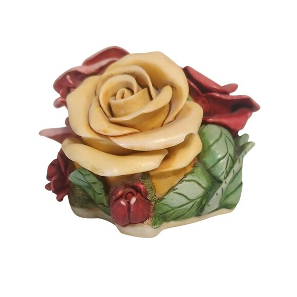 Harmony Kingdom 1999 Parade of Gifts Rose Bouquet Trinket Box Limited Edition - Picture 7 of 9